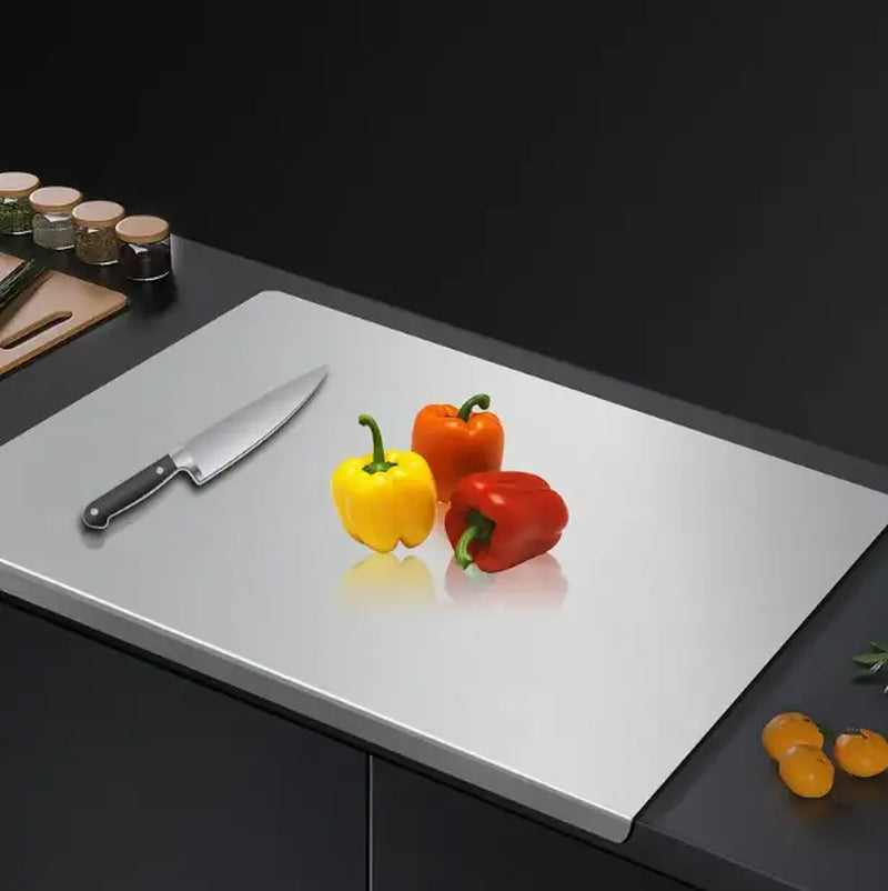 Stainless Steel Chopping Board, Non-Slip Kitchen Chopping Board, Kitchen Cutting Board, Kitchen Accessories, Household Kitchen Gadgets #Summervibes