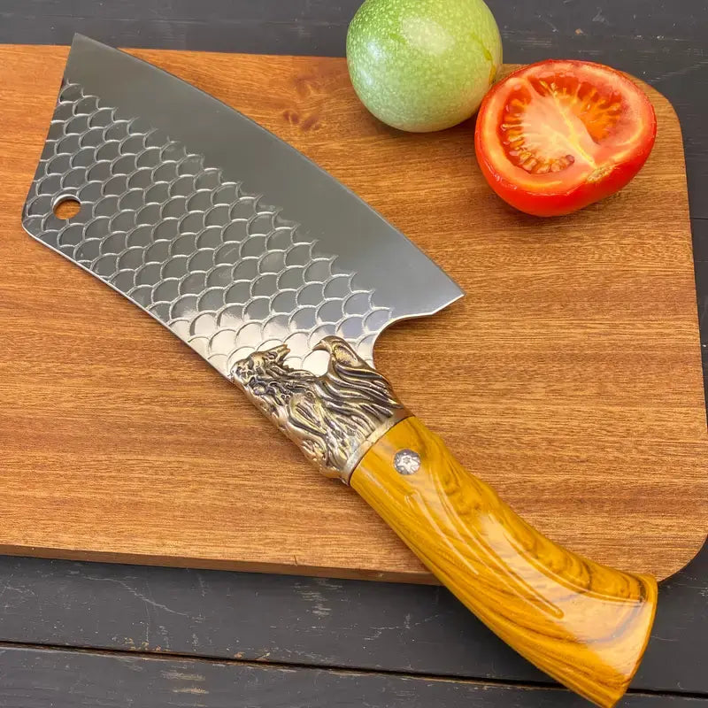 An Excellent Stainless Steel Kitchen Knife, Multifunctional Chef Knife, Bone Cutting Knife, Professional Slicing Knife Ergonomic Handle Design This Knife Will Make Your Kitchen Time Simpler and More Enjoyable a Surprising Gift