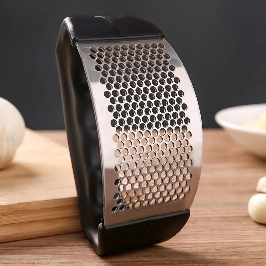 Stainless Steel Garlic Press, Manual Garlic Press Tool, Washable Garlic Crusher, Kitchen Garlic Chopper, Garlic Masher, Kitchen Gadgets