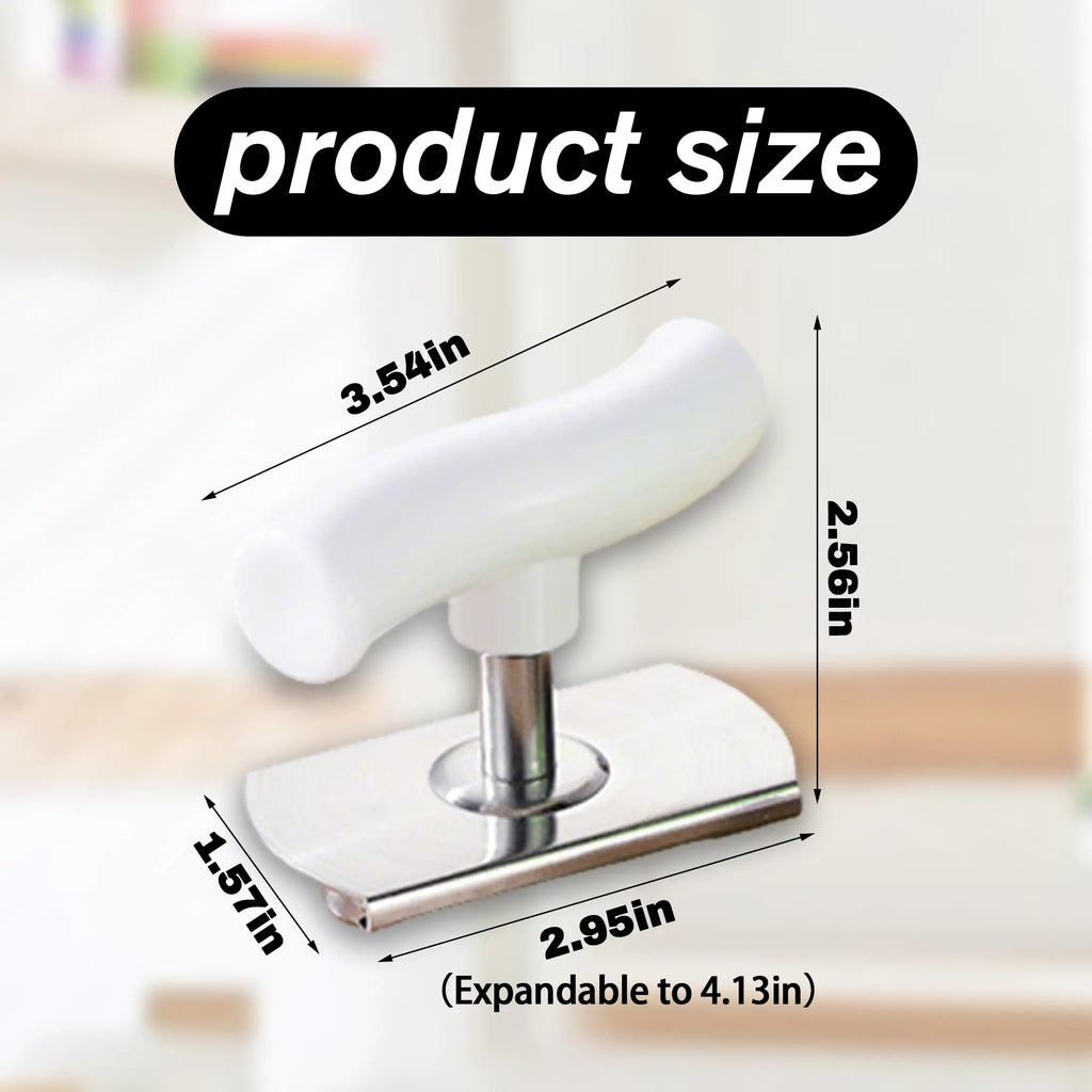 2 Counts Stainless Steel Jar Opener for Easy Opening, Jar Lid Opener for Weak Hand, Suitable for Small and Medium Cans, White & Green