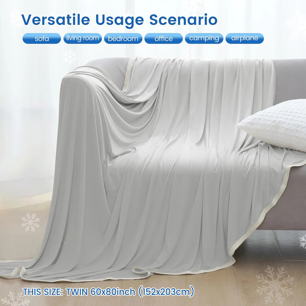 Summer Cooling Blanket, Machine Washable Blanket, Cold Air Conditioning Nylon Blanket, Lightweight Breathable Soft Cooling Smooth Blankets for Sleeping, Cozy Room Accessories, Mother'S Day Gifts, Bedroom Accessories #GLOBAL PICKS