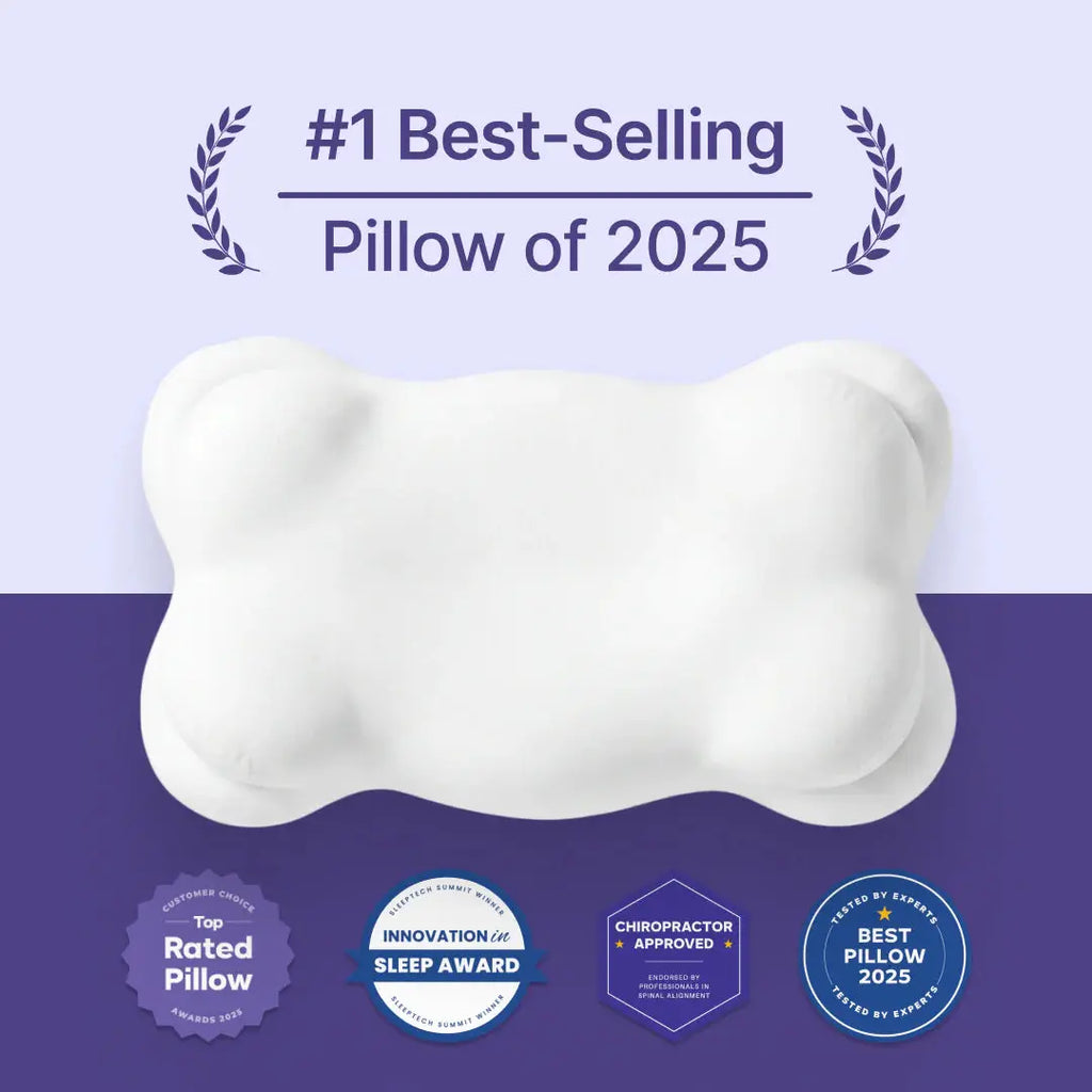 Mellow Sleep | 2 Cloudalign Pillows + 2 Free Cooling Pillowcases - Ergonomic Cervical Pillow +Dual-Height Memory Foam with Cooling Pillowcase for Side Back & Stomach Sleepers Best Pillow 2025 Awarded