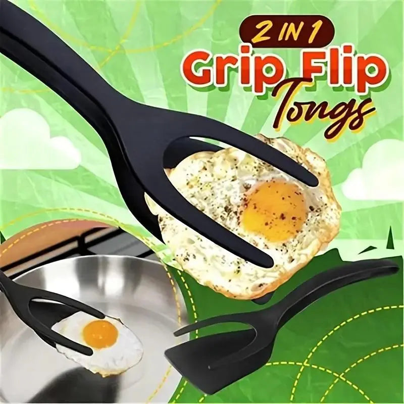 2-In-1 Silicone Non-Stick Spatula, 1 Count Slotted Design Kitchen Tool for Easy Flipping & Serving, Kitchen Utensils & Gadgets, Kitchen Cooking Accessories