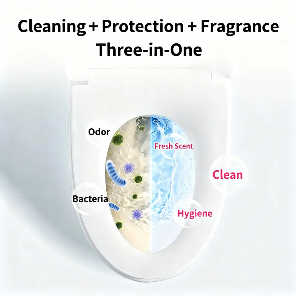 Toilet Bowl Cleaner Max Strength Foaming Multipurpose Bathroom Cleaner Continuous Spray Bottle Fast Acting Foam Ocean Mist Instant Stain Removal Disinfecting Deodorizing Bleach Free Large Capacity 16.91 OZ
