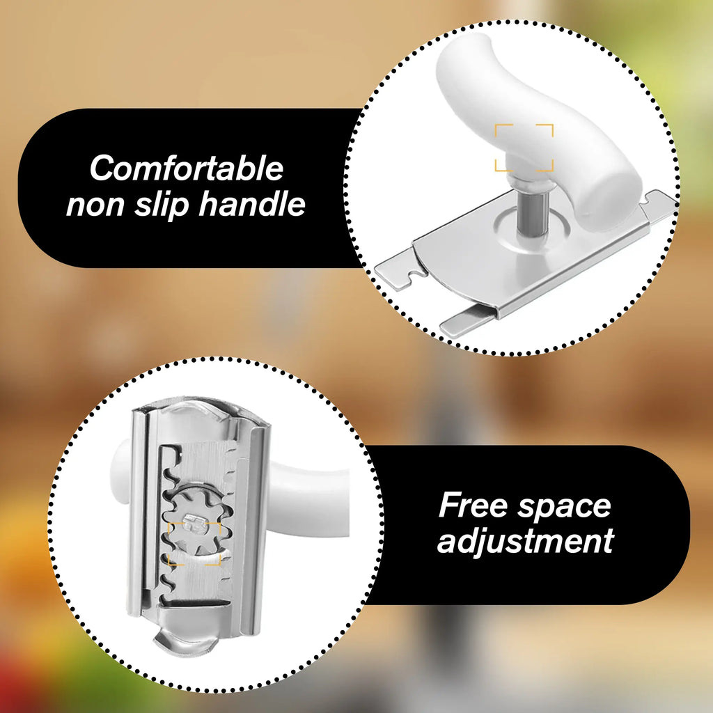 2 Counts Stainless Steel Jar Opener for Easy Opening, Jar Lid Opener for Weak Hand, Suitable for Small and Medium Cans, White & Green