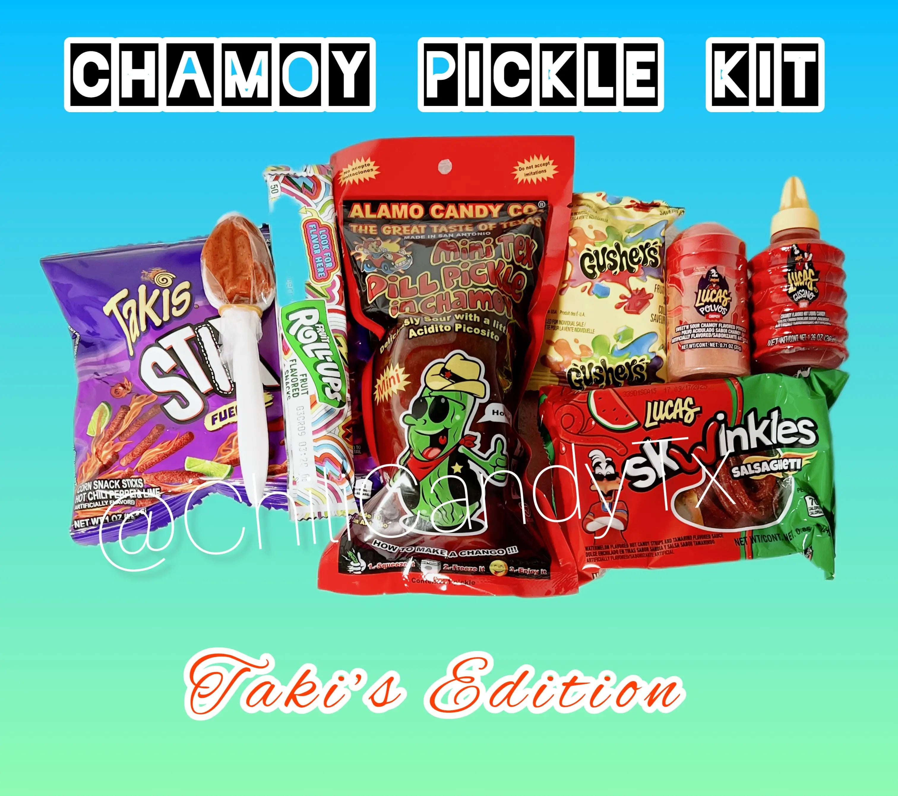 Chamoy Pickle Kit ~Takis Edition~ (8Pcs) Food Instant