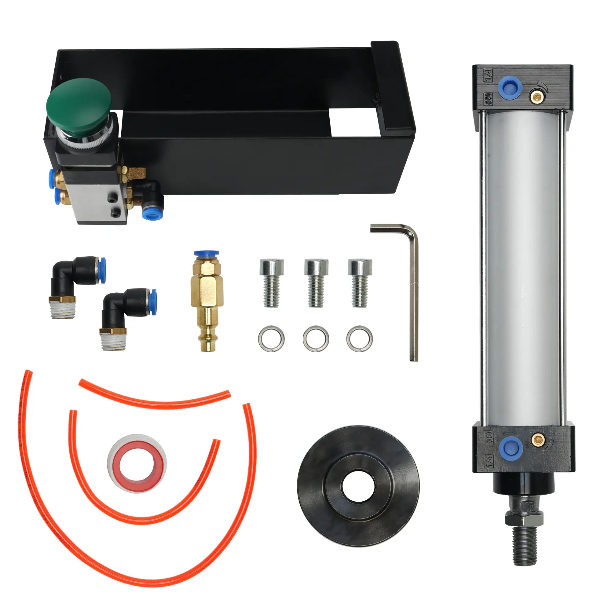 【Fathersday Gift】Kaitnax Can Crusher, Heavy Duty Pneumatic Cylinder Soda Beer Can Crusher, Eco-Friendly Recycling Tool