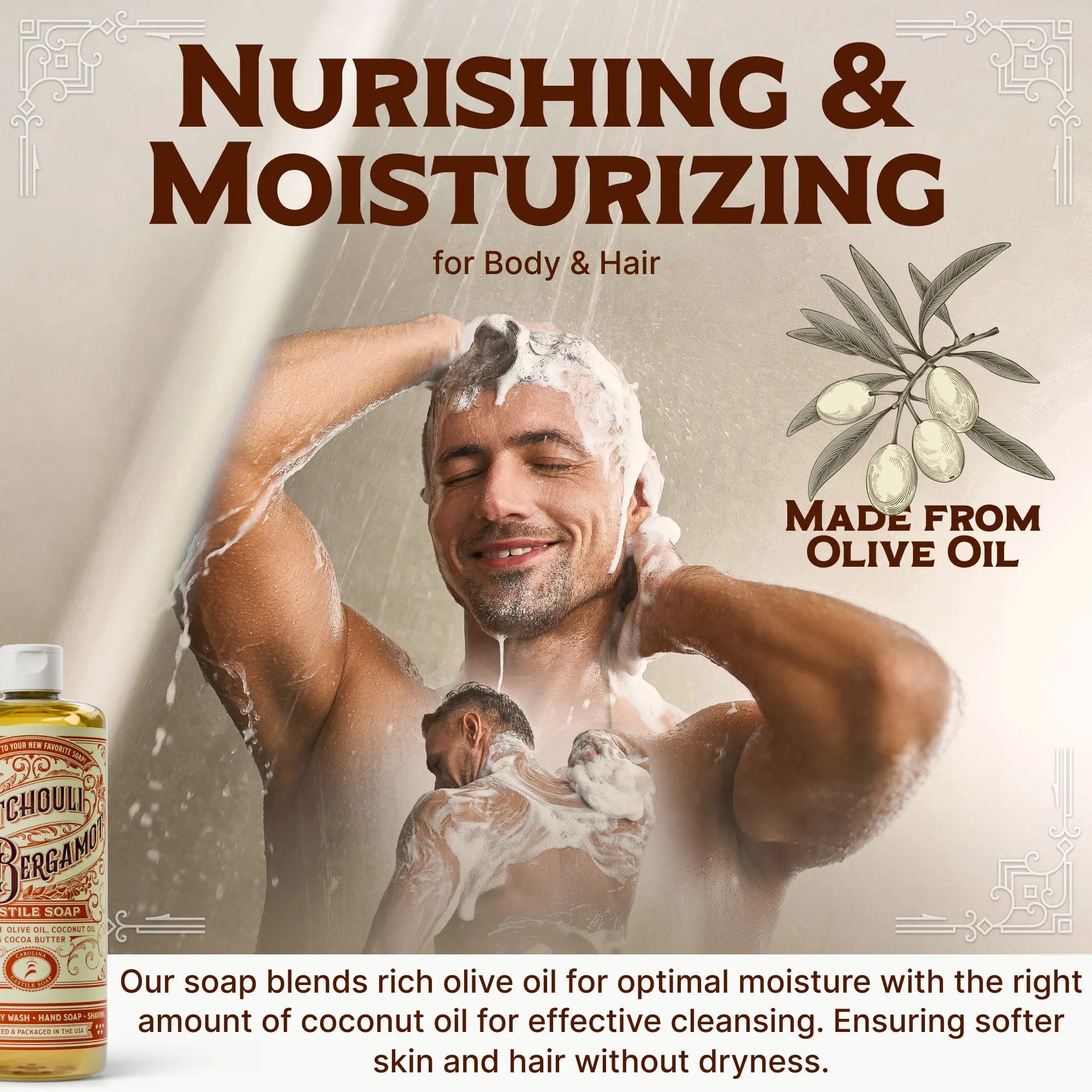 Patchouli and Bergamot Castile Soap