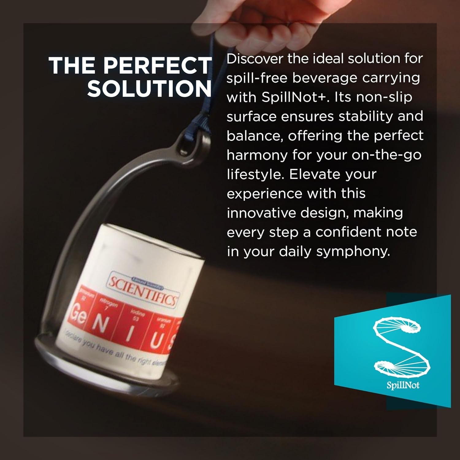 The Non-Slip Cup Holder Drink Tray, Durable, Non-Mess, Innovative Handheld Beverage Carrier