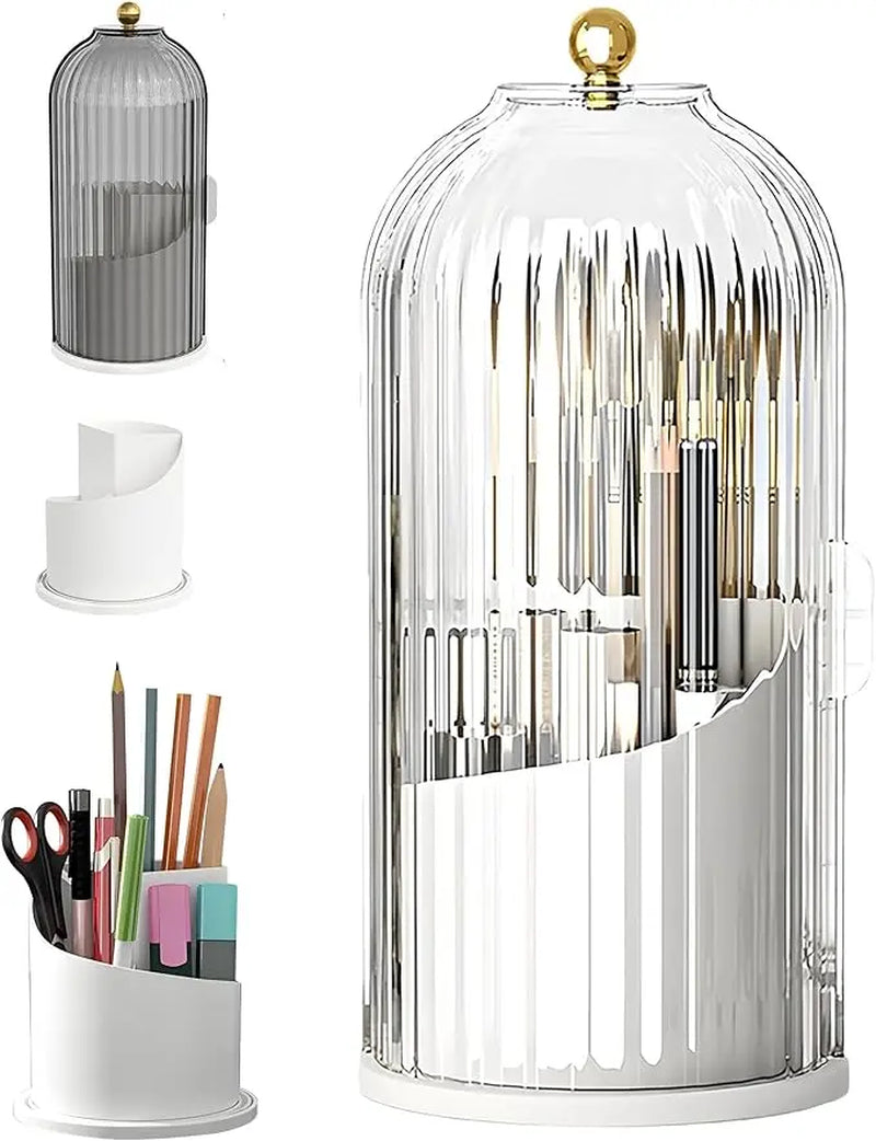 2026 Dustproof Rotating Toothbrush Holder | Spring Cleaning Bathroom Organizer | Cleantok Viral Must-Have | Tiktok Made Me Buy It | Hygiene Vanity Storage