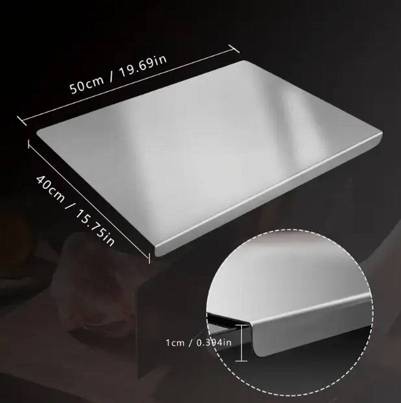 Stainless Steel Chopping Board, Non-Slip Kitchen Chopping Board, Kitchen Cutting Board, Kitchen Accessories, Household Kitchen Gadgets #Summervibes