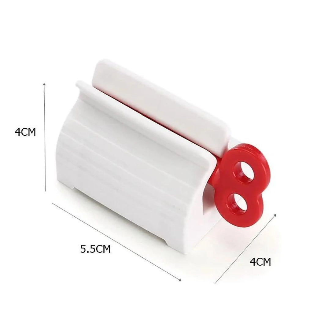 Rolling Toothpaste Squeezer and Dispenser Stand - Manual Toothpaste Wringer Tool for Bathroom Use, Ideal Gift in Plastic and Aluminum