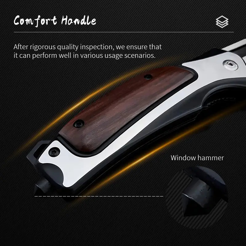 3.4-Inch Wooden Handle Stainless Steel Bone Chopping Knife, Lightweight and Sharp, a Professional Kitchen Knife for Precise Cutting and Chopping. It Is Suitable for Restaurants and Camping. It'S the Best Father'S Day Gift for Men.
