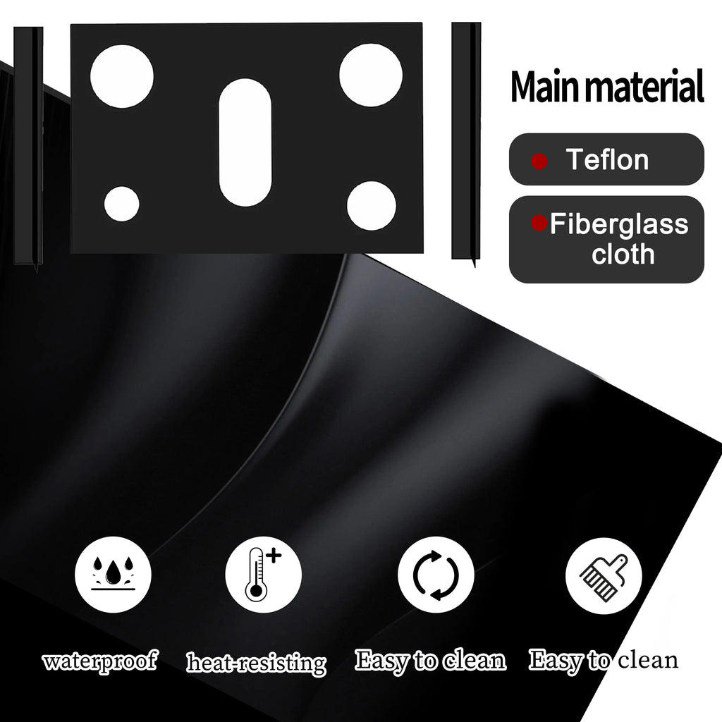 Gas Burner Mats for Samsung Gas Stove – Heat Resistant, Oil Resistant, Non-Slip, Reusable Stove Protectors for Easy Cleaning Kitchen Cooking
