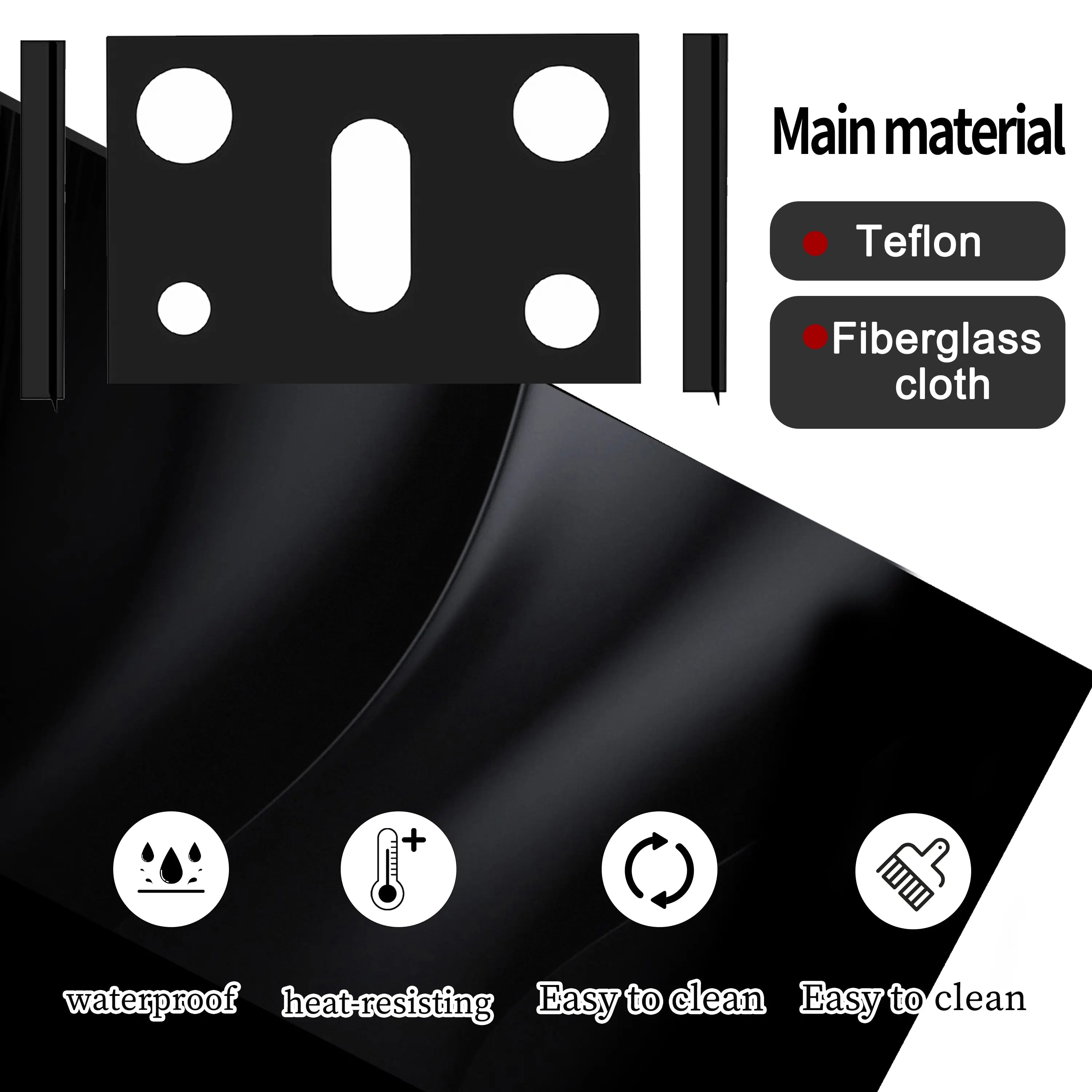 Gas Burner Mats for Samsung Gas Stove – Heat Resistant, Oil Resistant, Non-Slip, Reusable Stove Protectors for Easy Cleaning Kitchen Cooking
