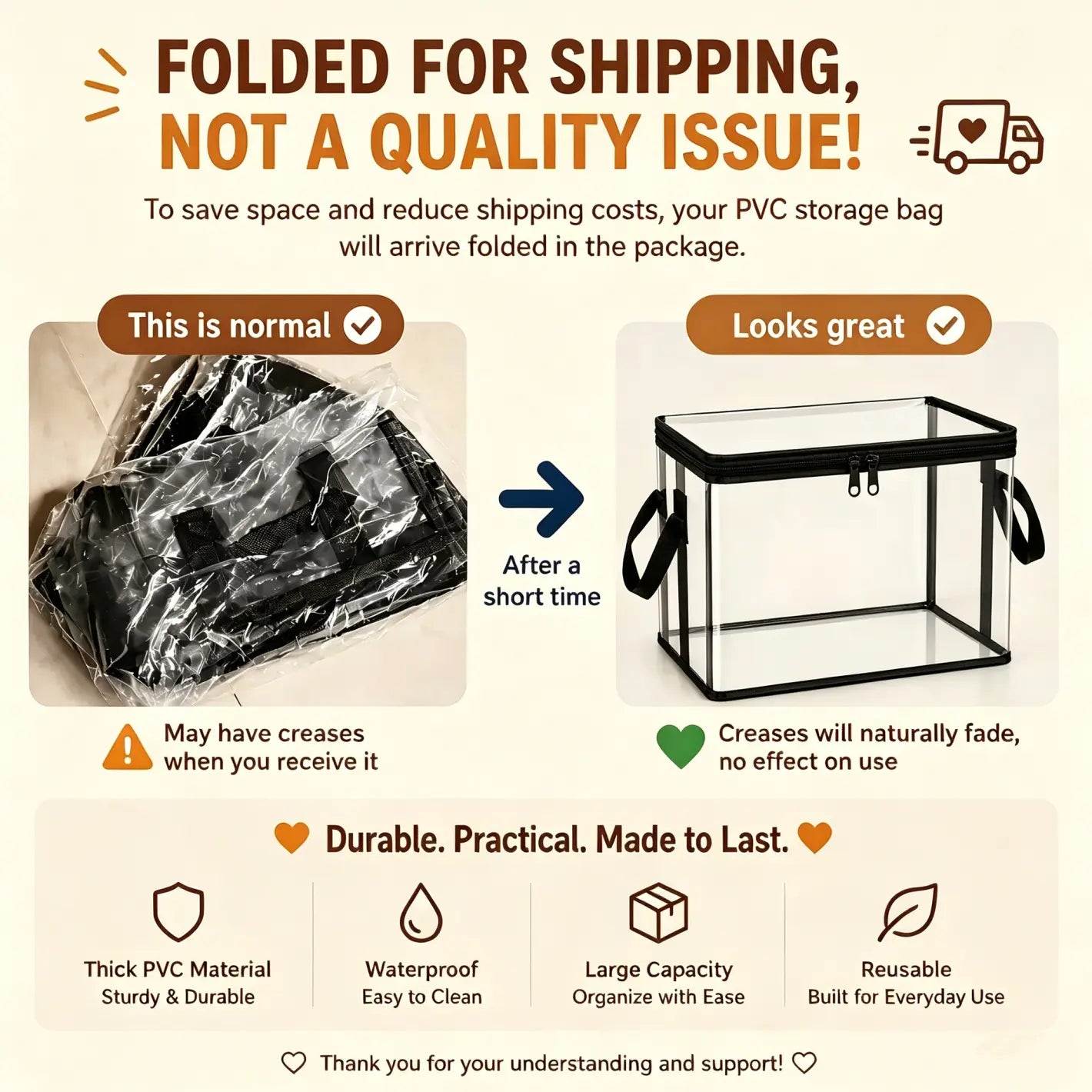 【 Free Shipping 】Large Clear Thick Plastic Storage Box with Hinged Lid, Camping, Travel, Attic and Movingheavy-Duty Durable High Capacity Organizer, Perfect for Home,