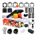 22 in 1 26In1 15In1 Vegetable Chopper with Container, 1 Set Vegetable Slicer Set, Household Multifunctional Vegetable Chopper, Fruit & Vegetable Utensils for Home Kitchen, Vegetable Cutting Slicer [Package List as Picture Shown]