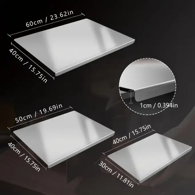 Stainless Steel Chopping Board, Non-Slip Kitchen Chopping Board, Kitchen Cutting Board, Kitchen Accessories, Household Kitchen Gadgets #Summervibes