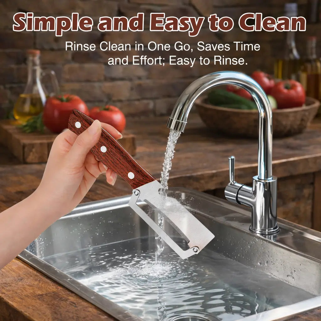 AA 2-In-1 Fruit & Veggie Peeler Kitchen Gadget, Sharp Stainless Steel Blade, Upgraded Ergonomic Comfort Non-Slip Grip, Multi-Functional Kitchen Utensil with Bottle Opener for Efficient Peeling
