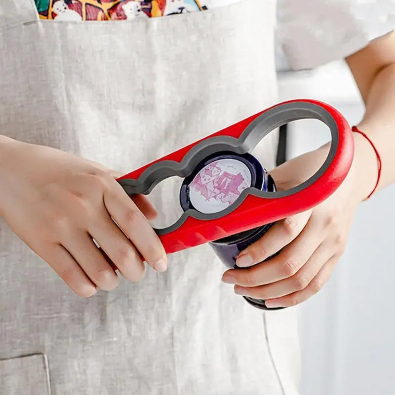 4 in 1 Can Food Opener, Manual Jar Opener, Lid Opener for Elderly, Arthritis Hand and Any Strength Low People, Can Openers for Seniors, Portable Kitchen Gadgets, Utensils, Household Items, Kitchenware, Home