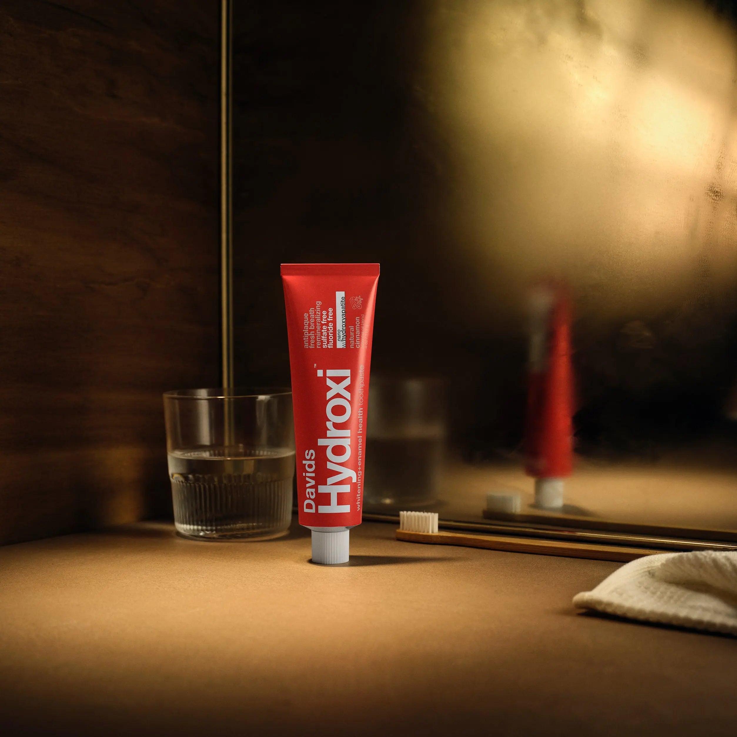 Davids Hydroxi™ Whitening and Enamel Health Nano Hydroxyapatite Toothpaste - Cinnamon Flavor