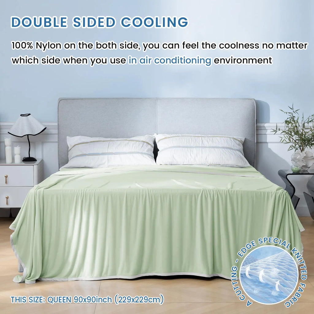 Summer Cooling Blanket, Machine Washable Blanket, Cold Air Conditioning Nylon Blanket, Lightweight Breathable Soft Cooling Smooth Blankets for Sleeping, Cozy Room Accessories, Mother'S Day Gifts, Bedroom Accessories #GLOBAL PICKS