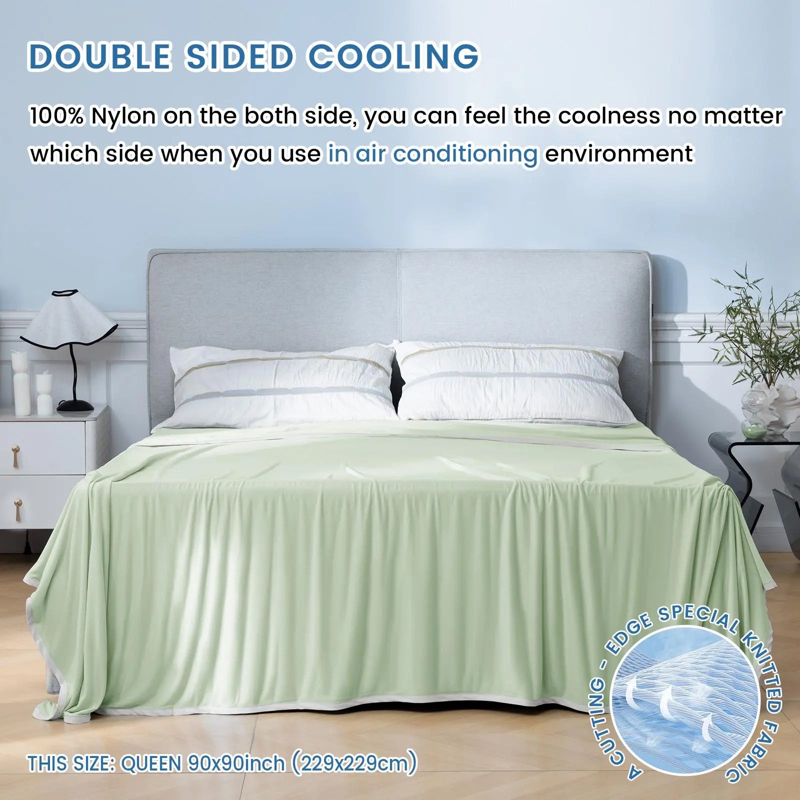 Summer Cooling Blanket, Machine Washable Blanket, Cold Air Conditioning Nylon Blanket, Lightweight Breathable Soft Cooling Smooth Blankets for Sleeping, Cozy Room Accessories, Mother'S Day Gifts, Bedroom Accessories #GLOBAL PICKS