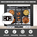 Gas Burner Mats for Samsung Gas Stove – Heat Resistant, Oil Resistant, Non-Slip, Reusable Stove Protectors for Easy Cleaning Kitchen Cooking