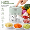 1 Pc Mini Electric Veggie Chopper, Portable Kitchen Gadget for Dicing Tomatoes, Chopping Onions, Herbs, Resin-Abs-Ps Blender for Ginger