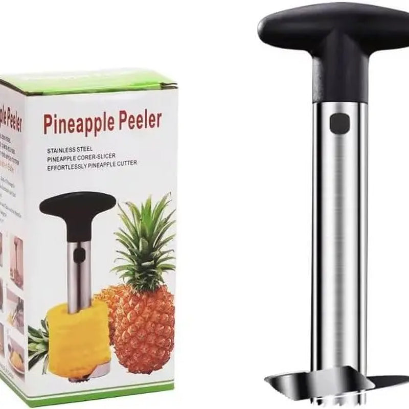 1Pc Stainless Steel Pineapple Peeler & Core Remover - 4-In-1 Multi-Functional Fruit Corer, Slicer, Cutter with Ergonomic Handle for Easy Safe Efficient Pineapple Prep - Kitchen Tools, Pineapple Corer and Slicer, Modern Kitchenware, Sharp Precision Blades