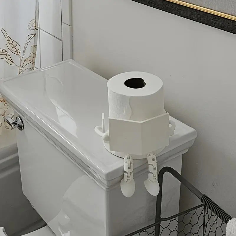Artistic Toilet Paper Holder Dispenser with Movable Joints for Home and Office Restrooms