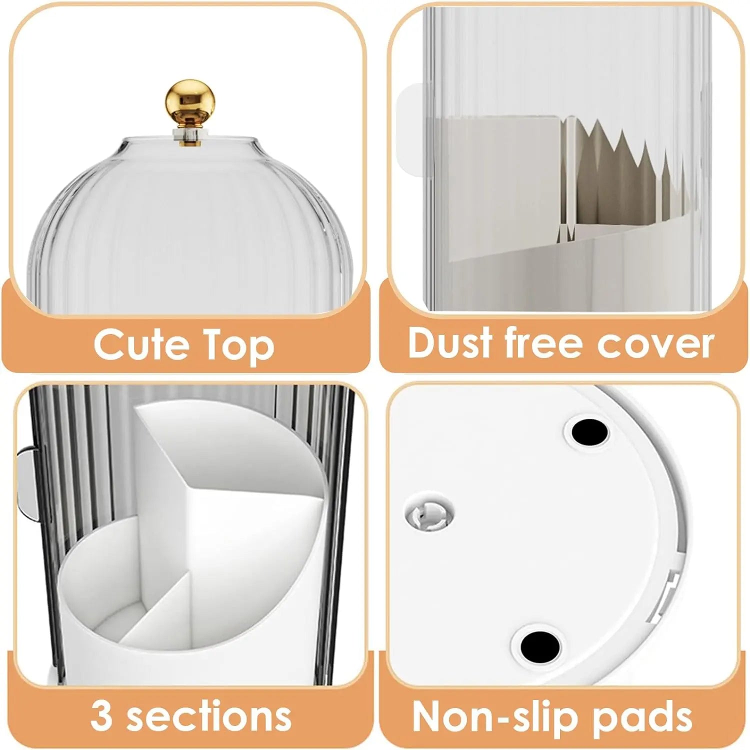 [Summervibes] 2-Count Toothbrush Holder Set - Modern Countertop Bathroom Decor, Stylish & Durable Toothpaste Organizer for Easy Storage