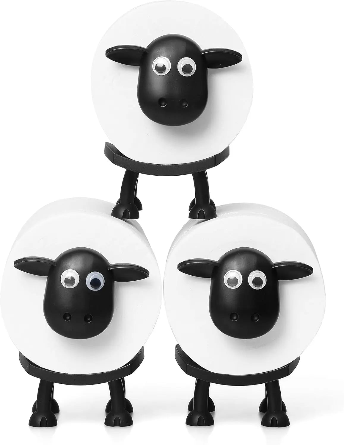 3Pcs Interesting Sheep Tissue Holder, Household Necessities in 2026, 3D Printed Toilet Roll Holder Kitchen Towel Holder