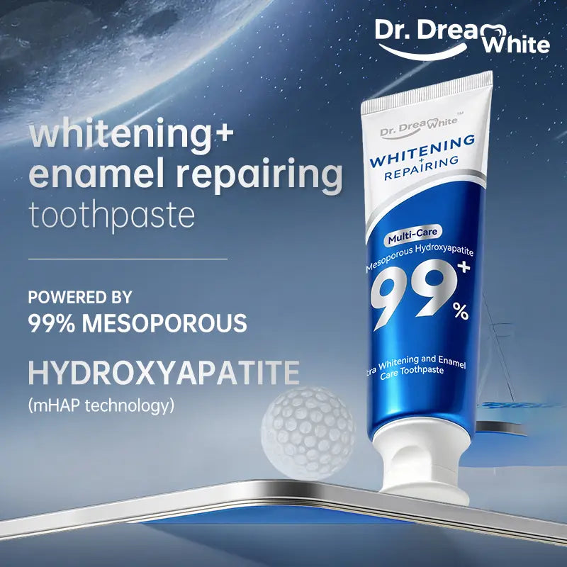 Dr.Dreamwhite Mesoporous Hydroxyapatite Mhap Toothpaste | Ultra Whitening & Enamel Reparing | Fresh Breath | Cucumber Melon & White Tea Flavor | 5.29Oz