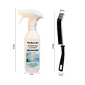 FREEDAZE Hard Water Stain Remover & Soap Scum Cleaner for Shower Glass, Bathtub & Tile - Bathroom Cleaning Spray with Brush | Heavy Duty Grout Cleaner