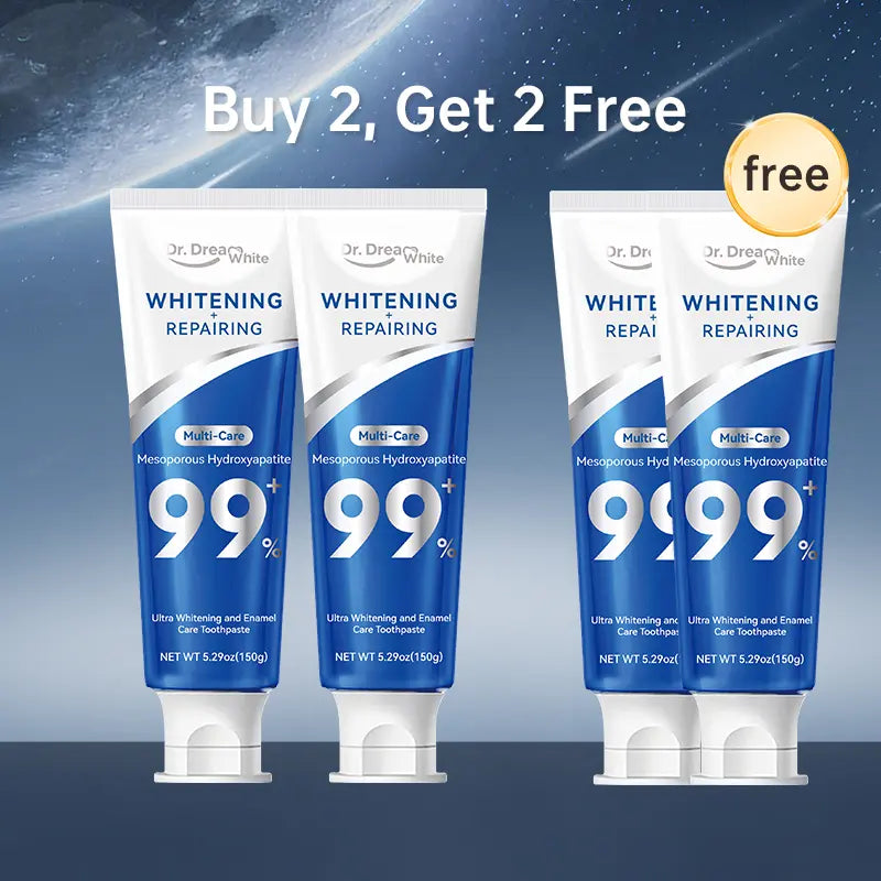 Dr.Dreamwhite Mesoporous Hydroxyapatite Mhap Toothpaste | Ultra Whitening & Enamel Reparing | Fresh Breath | Cucumber Melon & White Tea Flavor | 5.29Oz