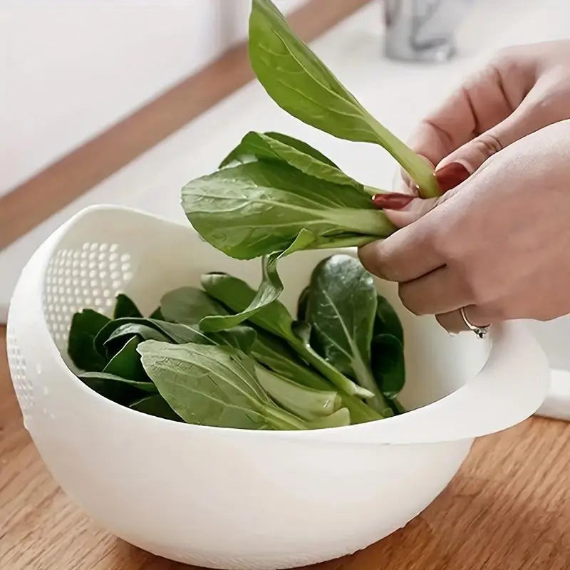 Rice Washing Drain Basket, 1 Count Rice Washing Sieve, Multifunctional Rice Strainer, Household Kitchen Gadgets for Home Use, Kitchen Accessories, Utensils
