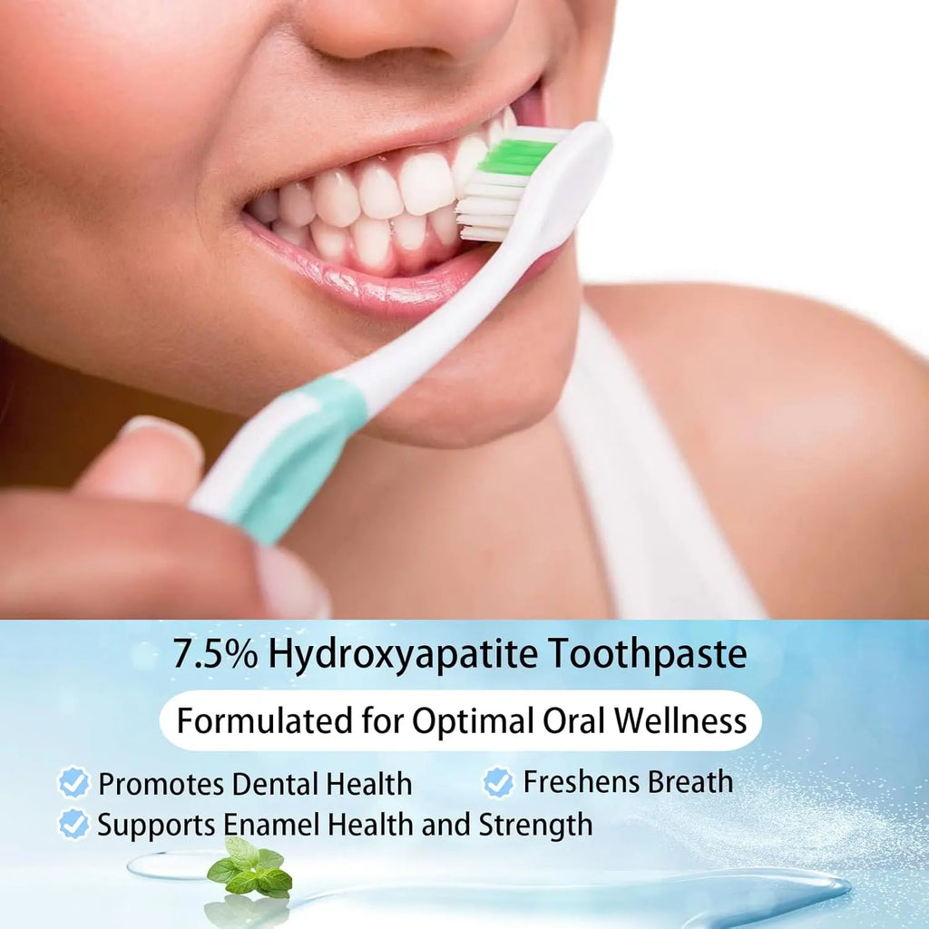Beamach Hydroxyapatite Toothpaste 7.5% - Enamel Repair & Natural Whitening, Mint Flavor, Fluoride-Free, Gentle for Sensitive Teeth, 4.23Oz Oral Hygiene Essentials