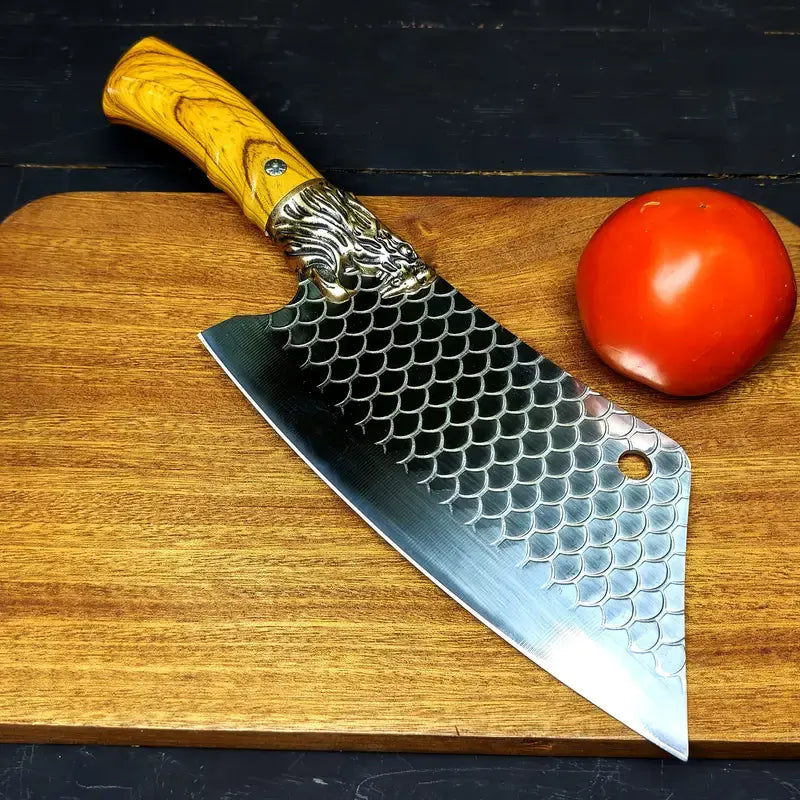 An Excellent Stainless Steel Kitchen Knife, Multifunctional Chef Knife, Bone Cutting Knife, Professional Slicing Knife Ergonomic Handle Design This Knife Will Make Your Kitchen Time Simpler and More Enjoyable a Surprising Gift