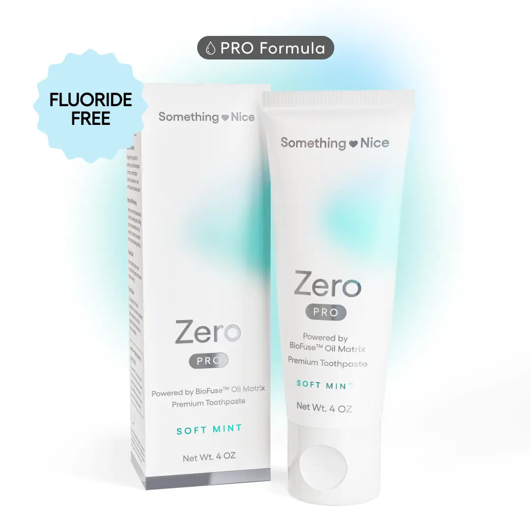 Zero Pro Toothpaste with Biofuse Oil Matrix, 10% Nano-Hydroxyapatite, Xylitol, and Pure Taste Formula with No Fluoride, SLS, Titanium Dioxide, or Parabens