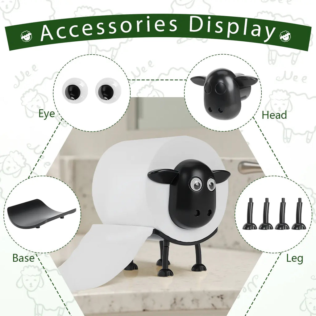 2026 Viral Funny Sheep Tissue Holder 3PCS Set – Cute 3D Printed Toilet Paper & Kitchen Roll Holder, Quirky Home Decor, Must-Have Household Essentials #Summervibes
