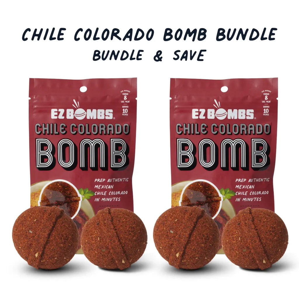 Chile Colorado Bomb Bundle by EZ Bombs - Seasoning Spice Bomb Flavor for Authentic Mexican Dishes - Traditional