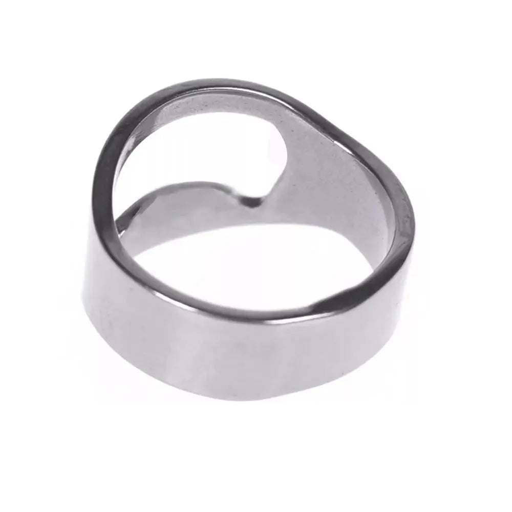 Stainless Steel Finger Ring Beer Opener, 1 Count/4 Counts Creative Beer Bottle Opener, Portable Size Kitchen Gadgets Kitchenware Utensils Bottle Opener for Home Kitchen