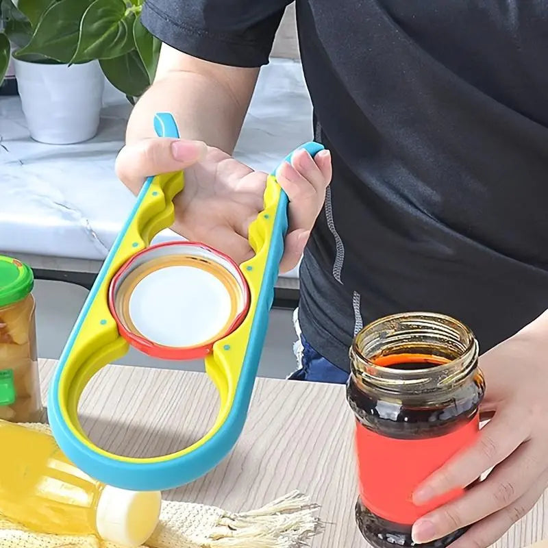 4 in 1 Can Opener, 1Pc Multifunctional Can Opener, Easy Use Kitchen Gadget for Elderly, Essential Kitchen Tool and Thanksgiving Gift, Utensils, Beverage Can Opener