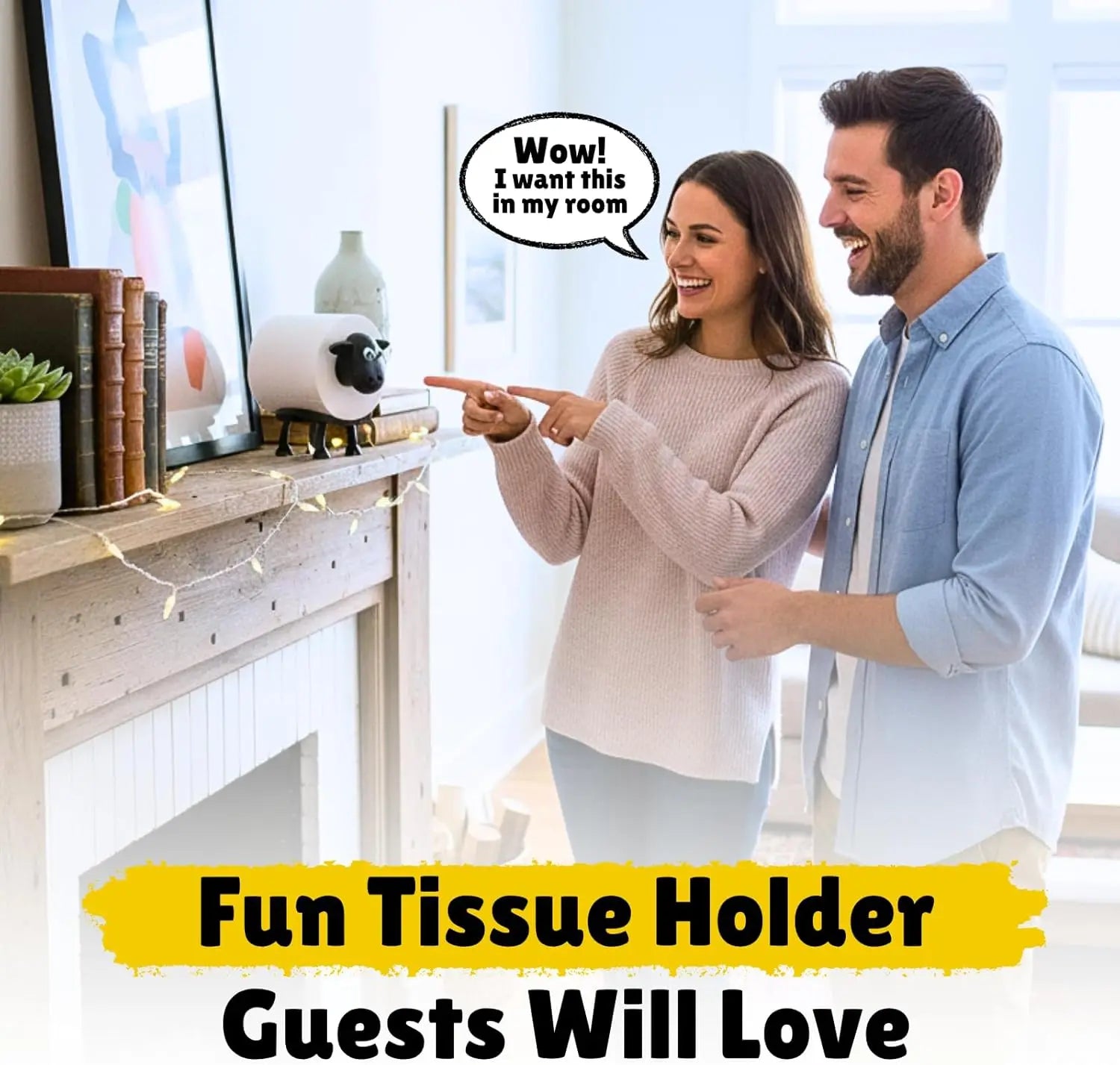 3Pcs Interesting Sheep Tissue Holder, Household Necessities in 2026, 3D Printed Toilet Roll Holder Kitchen Towel Holder