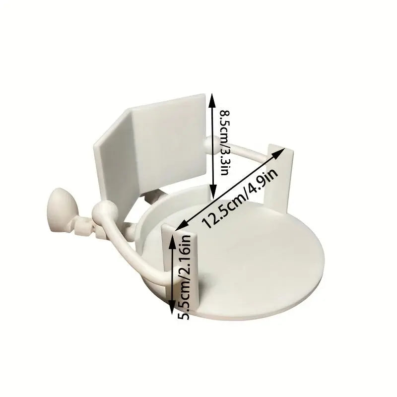 Artistic Toilet Paper Holder Dispenser with Movable Joints for Home and Office Restrooms
