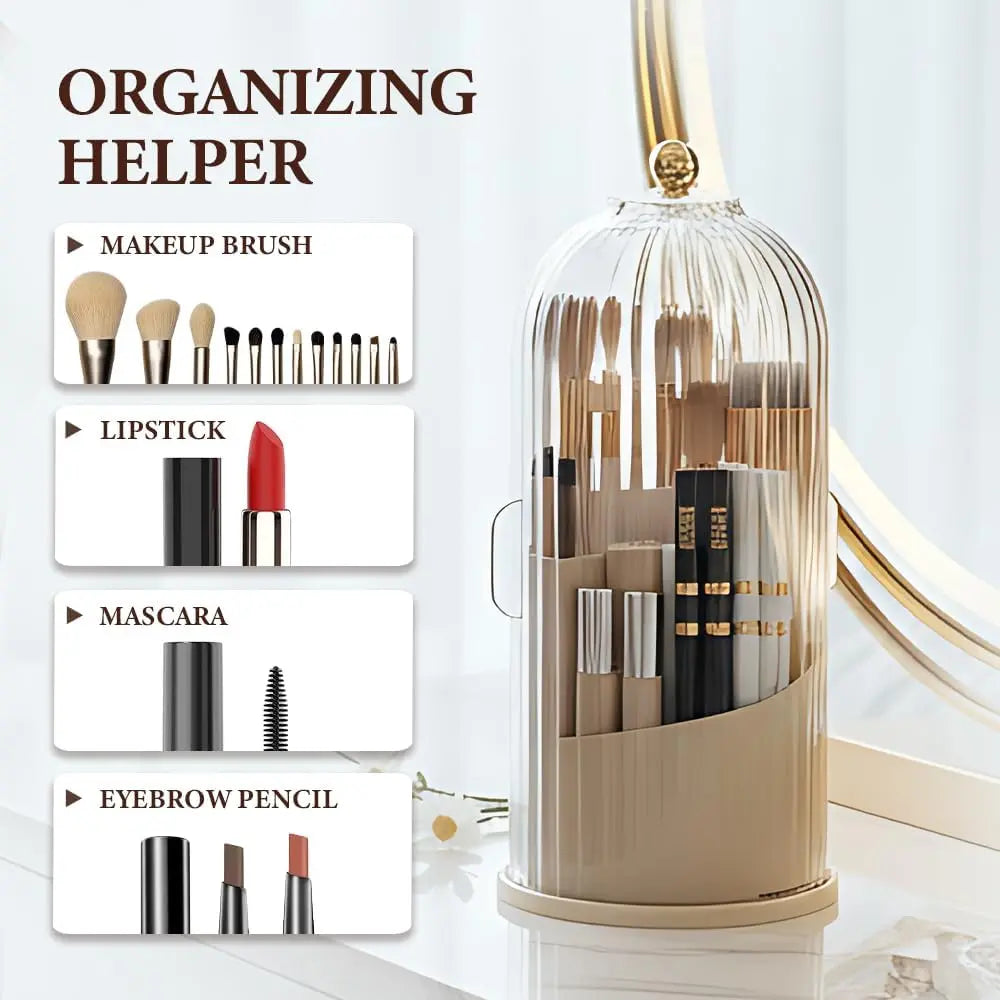 2026 Dustproof Rotating Toothbrush Holder | Spring Cleaning Bathroom Organizer | Cleantok Viral Must-Have | Tiktok Made Me Buy It | Hygiene Vanity Storage