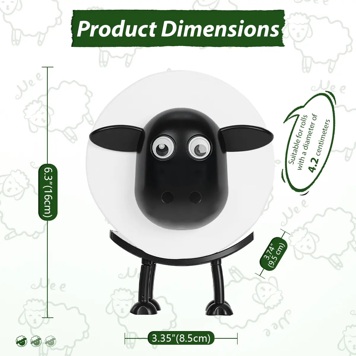 2026 Viral Funny Sheep Tissue Holder 3PCS Set – Cute 3D Printed Toilet Paper & Kitchen Roll Holder, Quirky Home Decor, Must-Have Household Essentials #Summervibes
