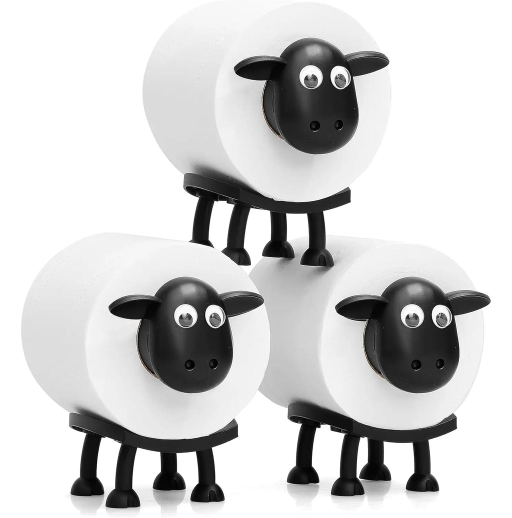 3Pcs Interesting Sheep Tissue Holder, Household Necessities in 2026, 3D Printed Toilet Roll Holder Kitchen Towel Holder