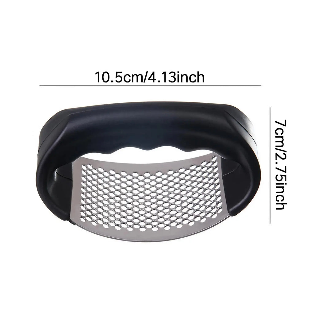 Stainless Steel Garlic Press, Manual Garlic Press Tool, Washable Garlic Crusher, Kitchen Garlic Chopper, Garlic Masher, Kitchen Gadgets